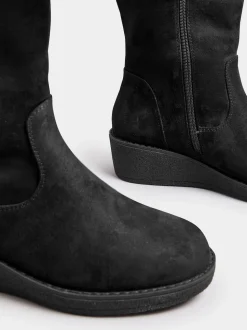 Yours Curve Extra Coupe large Slouch Knee Bottes