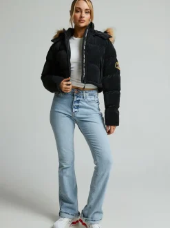 Zavetti Canada Bellucci 2 femme.0 Doudoune crop top noire