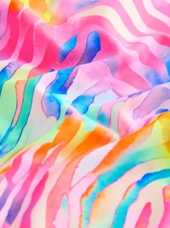 Zèbre arc-en-ciel - Maillot de bain à double bretelle (3-16yrs)