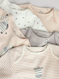 Zèbre gris - Lot de bodys à manches courtes pour bébé 100% coton 5